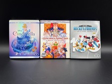 Disney Cinderella Mickey & Friends 2 4K Ultra HD Blu-ray DVD Digital Code – New