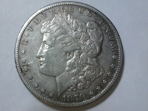 1879-CC Morgan Dollar  CAPPED CC  XF to AU CONDITION