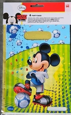Disney ''Mickey Mouse''  6 Stück Geschenk- Tüten  Party-Tüten  16.5 x 23 cm  Neu!
