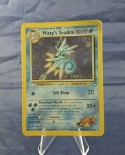 Misty's Seadra 9/132- PRERELEASE Gym Heroes, Holo Rare Pokémon 2000 HP on eBay