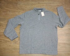 Peter Millar Crown Golf Sweater Men Gale / Gray Size XXL 1/4 Zip Long Sleeve NWT