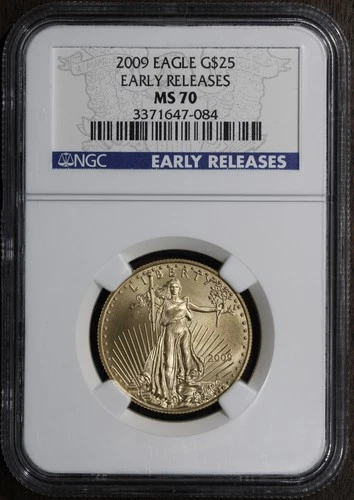 2009 (MS70) 1/2 oz American Gold Eagle G$25 AGE NGC - Early Releases