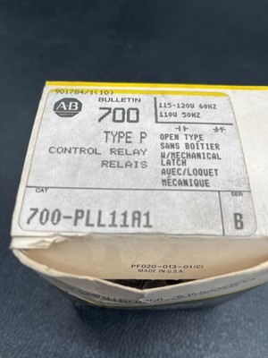 ALLEN BRADLEY 700-PLL11A1 Type P Control Relay NEW