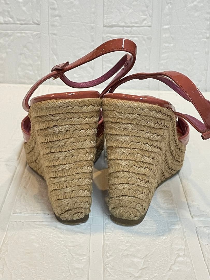 Gucci Wedge Sole Sandals Pink Patent Leather Size 36 US About6 For Women thumbnail 17