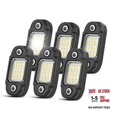6Pods Rock Lights 24 LEDs Chips Neon Trail Rig Lamp Underglow Lighting White