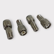 Male TNC To Female F Coaxial Adapter Connector Lot of 4