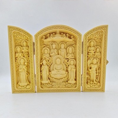 Wooden Buddha statue [Thirteen Buddhas] for everyday use, the 49th day, Obon,