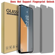 2-Pack For Samsung A06/A14/A15/A16/A26 Privacy Tempered Glass Screen Protector