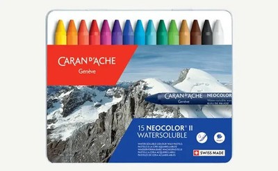 Caran dAche Wachsmalstifte NEOCOLOR II 15er Set | Caran dAche Neocolor 2 | 2020