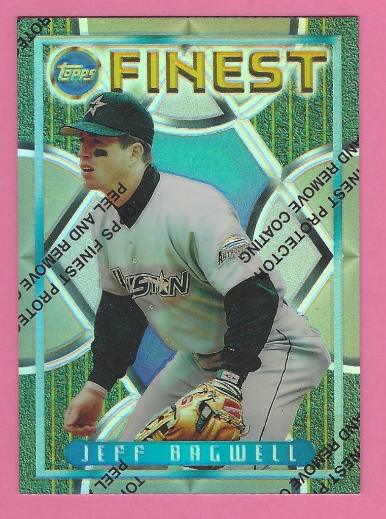 1995 Topps Finest Jeff Bagwell Refractor Card # 117 NM/MT or Better