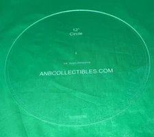 Acrylic Circle Quilting Template (Choice of Sizes)