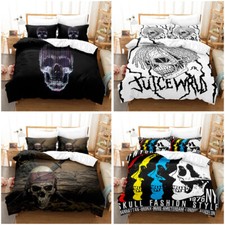Set Copripiumino/Doona/Copripiumino Testa Teschio Singolo/Matrimoniale/Re Federe Letto
