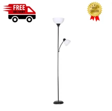 72" Modern Light Floor Lamp For Room With Adjustable Reading Standing Led Black