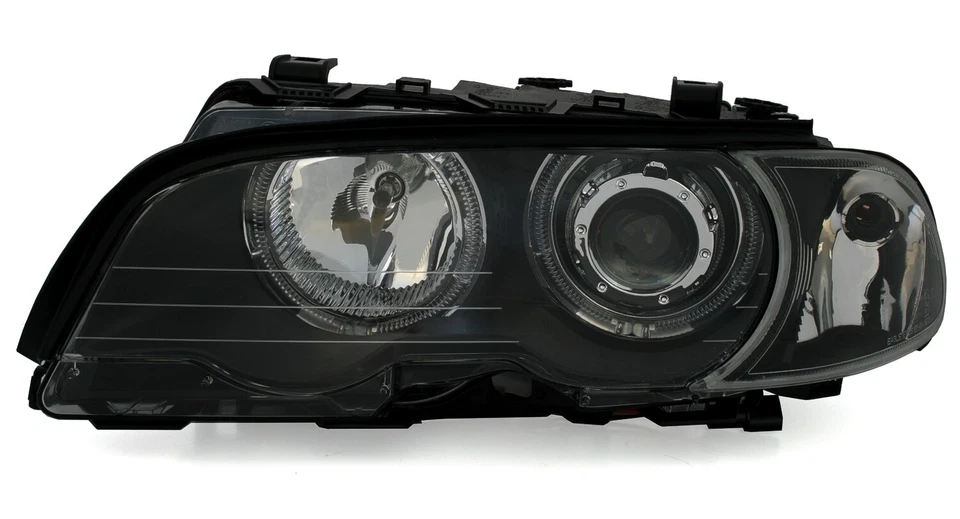 Scheinwerfer LED Angel Eyes für BMW E46 Coupe Cabrio Bj. 1999-2003 Schwarz - Bild 3 von 4