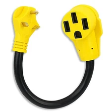 30AMP Male to 50AMP Female RV Trailer Cord Dogbone Adapter 18'' Leisure Cords