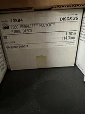 NEW 3M 785C 4-1/2 in Fibre Discs Grit-Lok Grade 80 EDP 5114413884 **PACK OF 25**