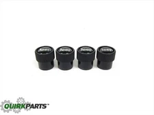 99-25 JEEP TIRE WHEEL VALVE STEM COVER CAP SET OF 4 OEM NEW MOPAR PART 82214622