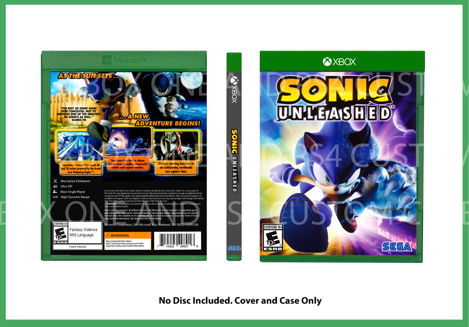 Sonic Unleashed, Sega, Xbox 360, [Physical], 00010086680294 