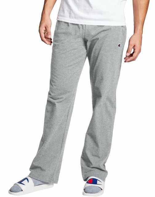 Open Bottom Jersey Sweatpants for Men, Large Heather for sale online | eBay