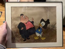 donald duck handpainted cel Celluloid Animation Disney J Audubon Woodlore