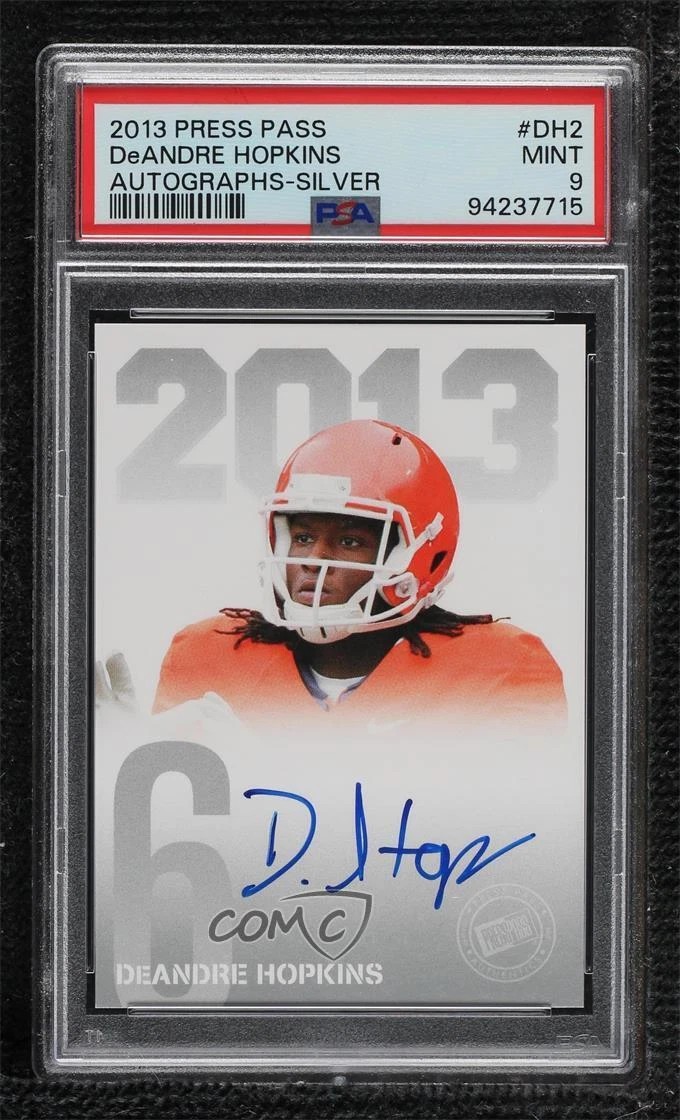 DeAndre Hopkins Press Pass Autographs #DH2 Silver