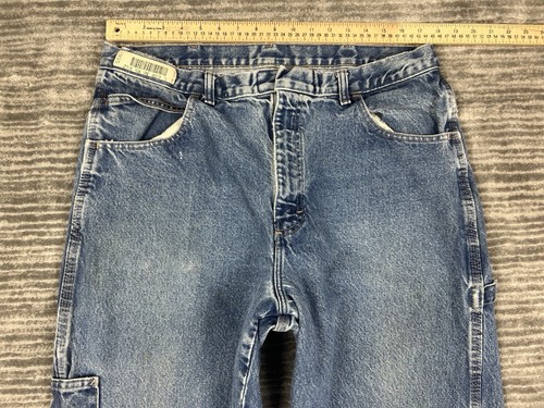 Bulwark FR Jeans Mens 38 Blue Fire Resistant Cotton Distressed Workwear - Picture 7 of 16