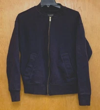 Scotch & Soda 100% Viscose Full Zip Collared Bomber Jacket Mens Size Small