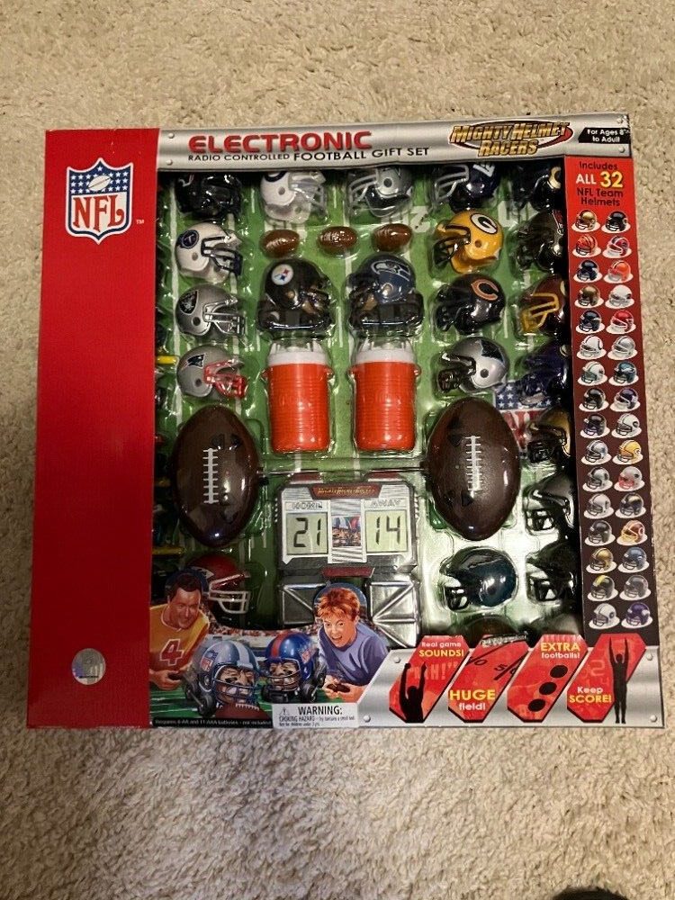 2006 psg nfl mighty helmet racers electronic radio controlled football gift set