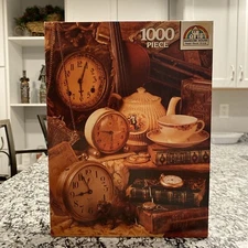 🕰️☀️Vintage, “Clocks”, RARE, Random House 1000 Piece Puzzle, Collectible🕰️☀️