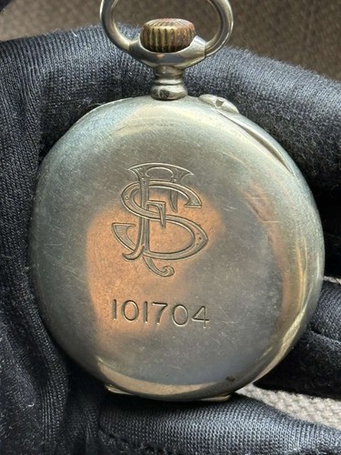 Antique Zenith Pocket Watch Mechanical Swiss Grand Prix Rare Old Open Face 20th - Picture 11 of 16