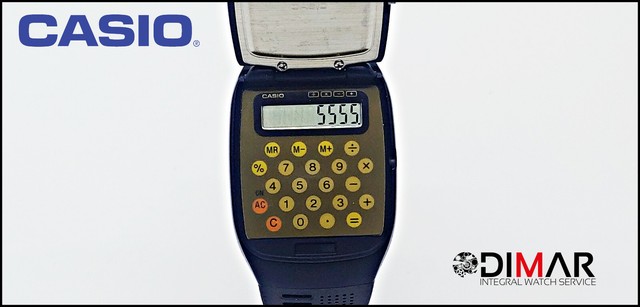 casio flip top calculator watch