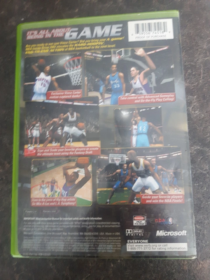 NBA Inside Drive 2002 Xbox Original Game Good Condition No Manual - Image 2 of 2
