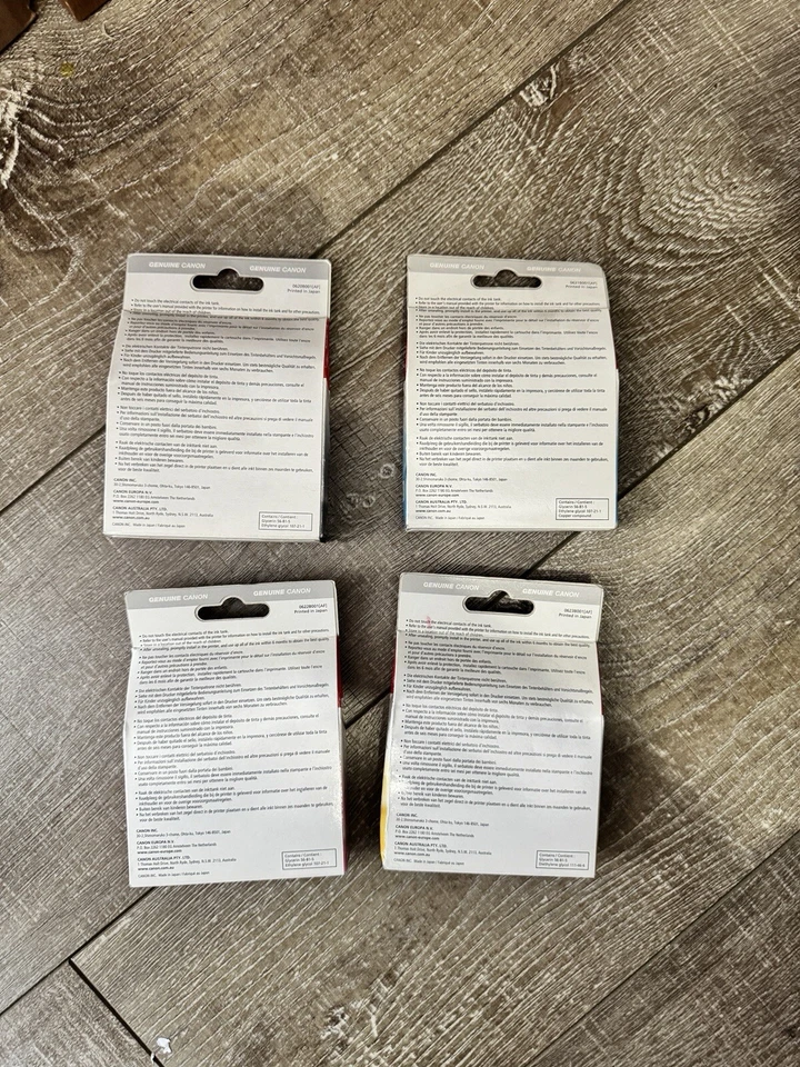 4 GENUINE CANON 8 CYAN MAGENTA YELLOW BLACK INK CARTRIDGE CLI-8C/8M/8Y/8BK - Image 2 of 3