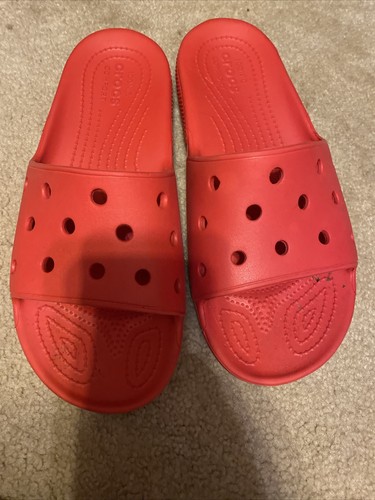 Crocs Iconic Slide Red Men’s Size 13 - 第 9/9 張圖片