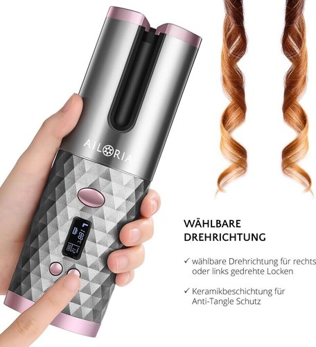 Ailoria Revolutionne Auto-Curler grey-pink, Neu