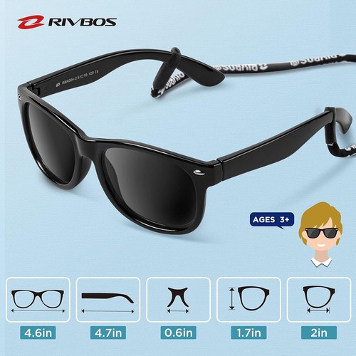 Kids Sunglasses Polarized UV Protection Flexible Rubber Glasses Shades RBK004 - Picture 5 of 6