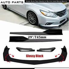 Front Bumper Lip Splitter Spoiler Side Skirt For Nissan Altima Body Kits