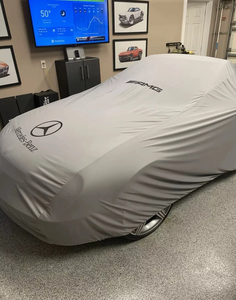 Cubierta interior de coche para Mercedes-Benz AMG | Ajuste elástico personalizado, seguro contra polvo y arañazos Foto 4 de 4