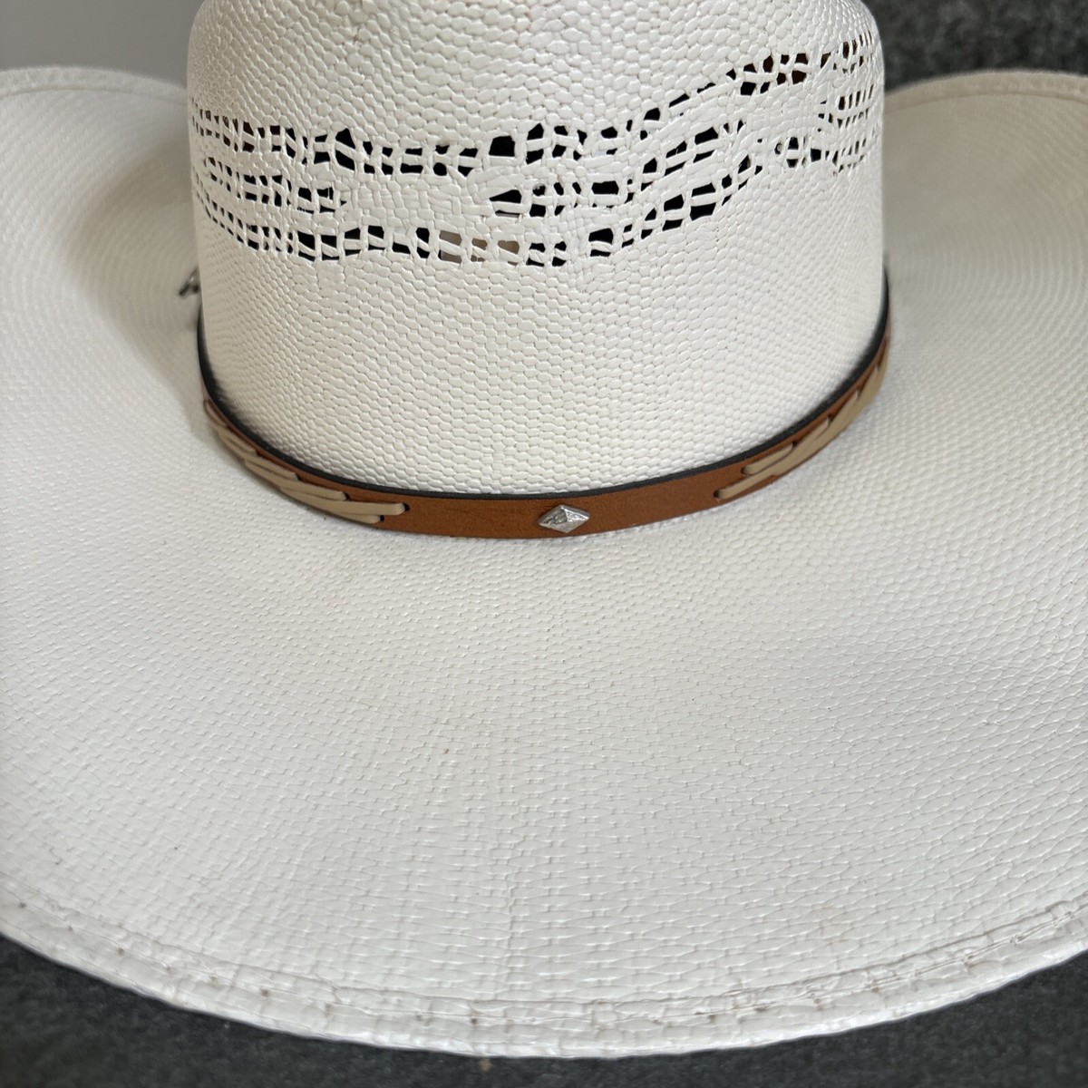 帽子 Vintage cavanagh straw hat Milan 7 1/2 Vintage cavanagh straw hat Milan 7 1/2 - メルカリ