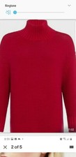 Image of French Connection Women Mozart High Neck Jumper Over Size Uk M,S,XS