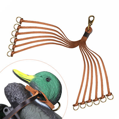 Leather Duck Carry Strap Birds Hanger Pigeon Holder Shooting Game Sling