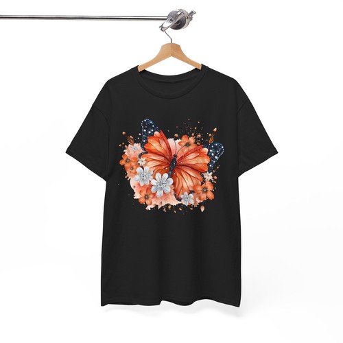 Butterfly Graphic Tee Women’s Aesthetic Oversized T-Shirt Trendy Retro Cute - Picture 22 of 85