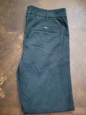 Hugo Boss Pants Mens 32x33 Black Chino Straight Leg Trousers Slacks Casual