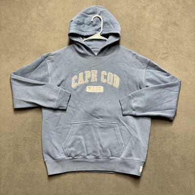 Cuffys Cape Cod MA Sweatshirt Youth Boys Large (14-16) Blue Logo Spellout EUC