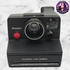 Polaroid Pronto Land Camera Vintage SX-70 Instant Film Black Manual Focus Retro