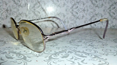 VINTAGE LA STRADA DN2S CHROME MEN'S EYE GLASSES #