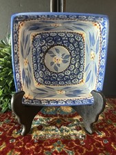 Temptations by Tara Old World Blue Square Bow...