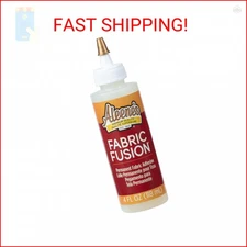 Aleene's 23473 Fabric Fusion Permanent Fabric Adhesive ,Clear,4oz