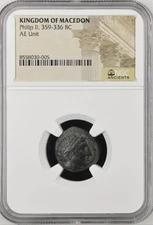 359BC-336BC NGC Genuine Philip II Greek Kingdom of Macedon Coin Apollo & Horse