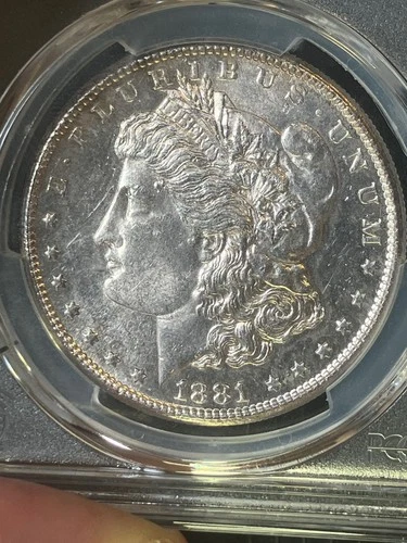 1881-S  AU58 Morgan Dollar, PCGS 57244028